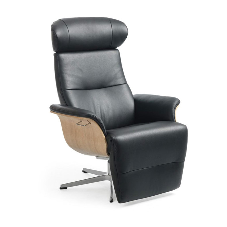 Timeout Reclining Chair with Footrest Leather
